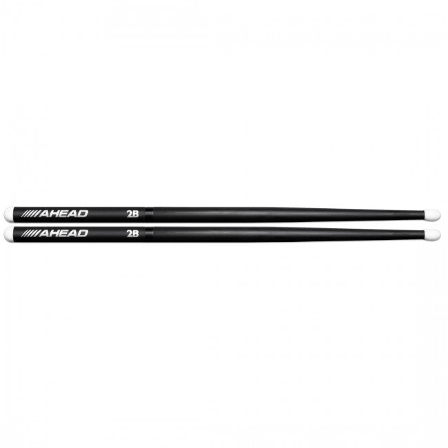 Ahead 2B Long Taper Aluminium Nylon Tip Drumsticks Pair AH-2B