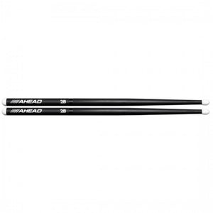 Ahead 2B Long Taper Aluminium Nylon Tip Drumsticks Pair AH-2B