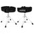 Ahead Spinal G-Saddle Black Ergo-kinetic Heavy Duty Drum Throne