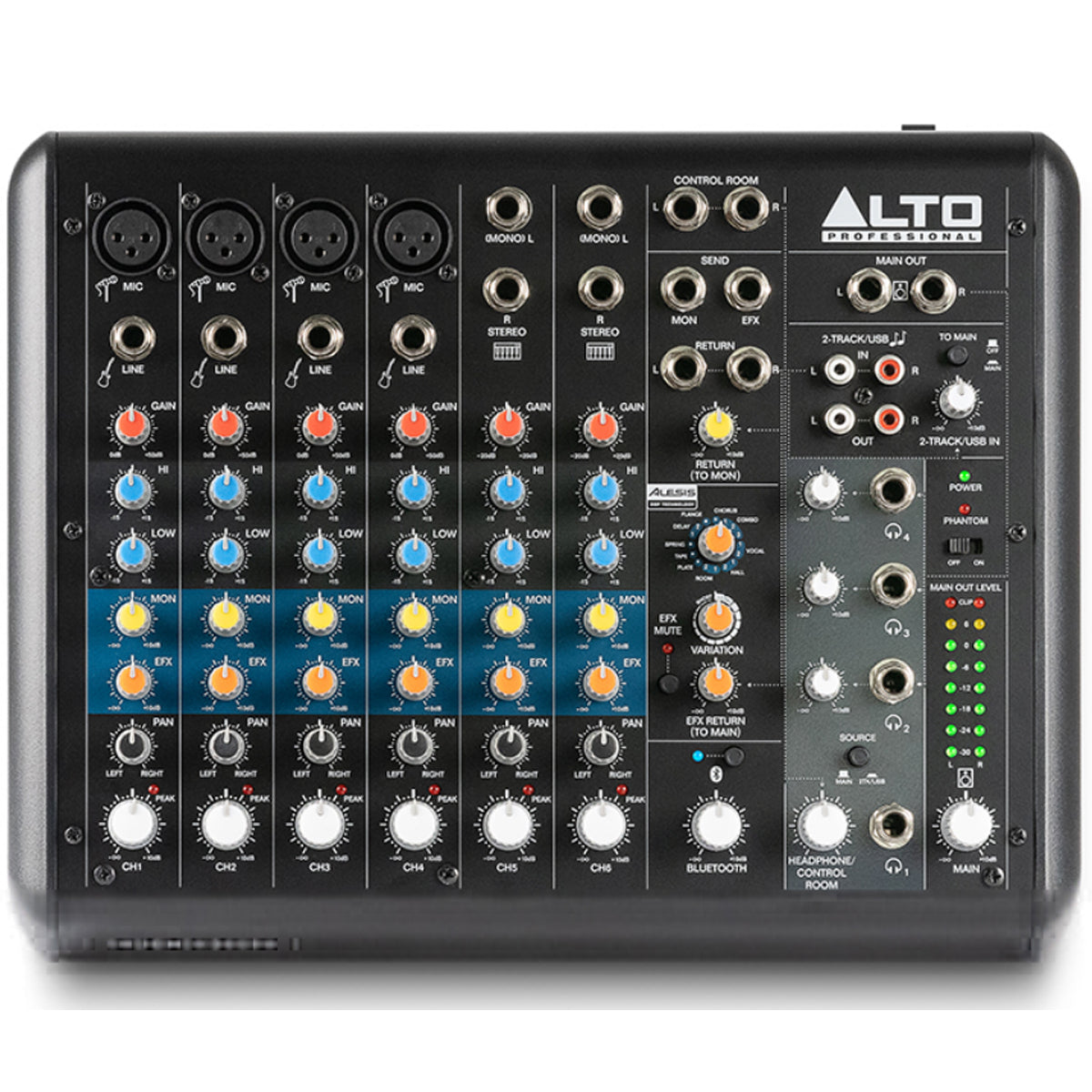 Alto Professional TrueMix 800FX 8-Channel Analogue Mixer w/ USB, Bluetooth and FX