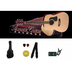 Aria Acoustic Guitar Package Natural