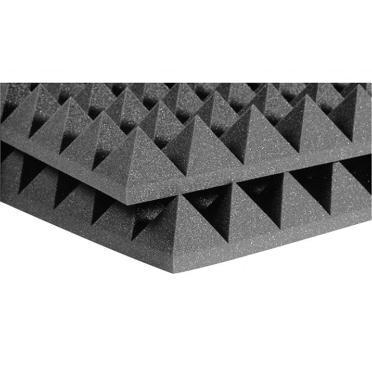 Auralex 2 Inch Studiofoam Pyramid 2x2 Foot Panels - Charcoal x 12