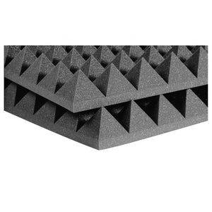 Auralex 4inch Studiofoam Pyramid 2x2 Panels Charcoal