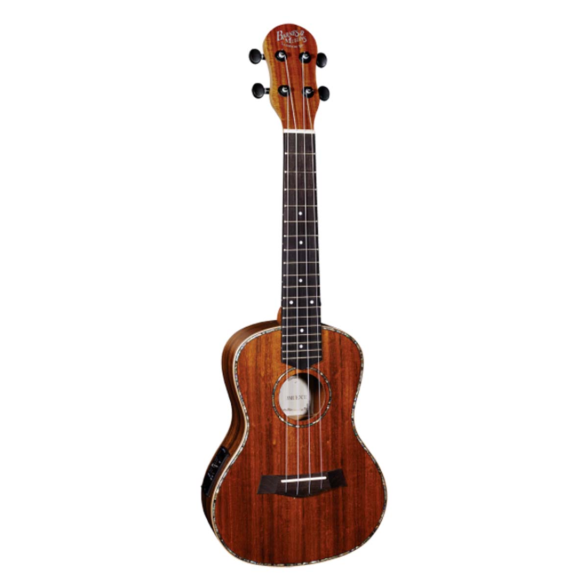 Barnes &amp; Mullins BMUK7CE Concert Ukulele Koa Uke w/ Pickup
