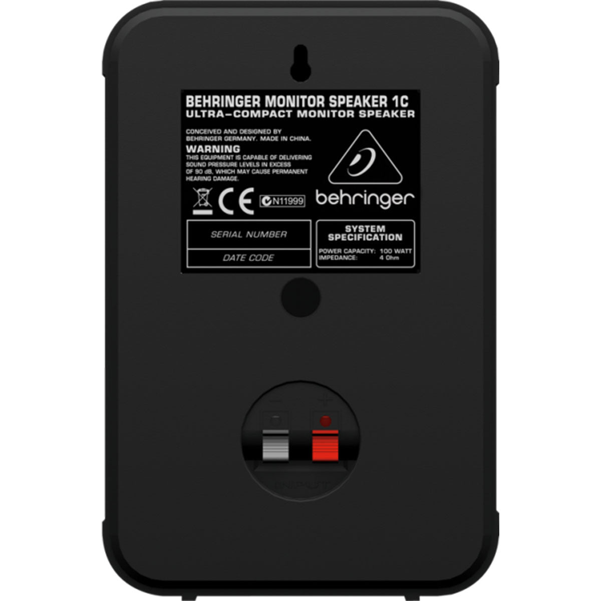 Behringer 1C-BK Monitor Speaker Black