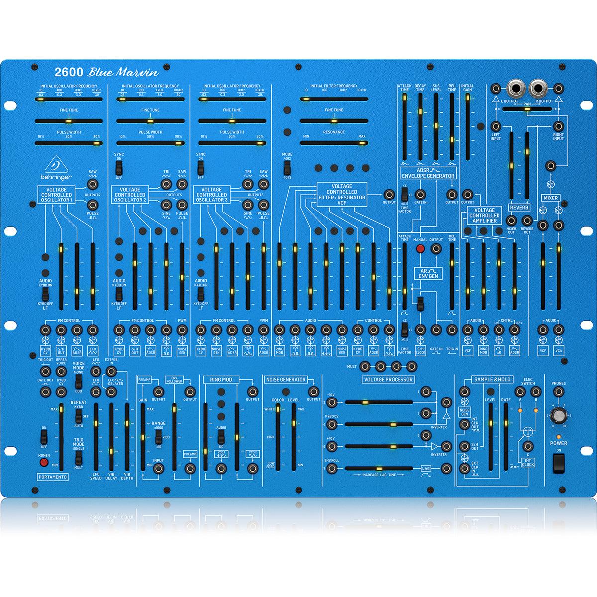 Behringer 2600 Blue Marvin Analog Synth 8U Rack-Mount Format