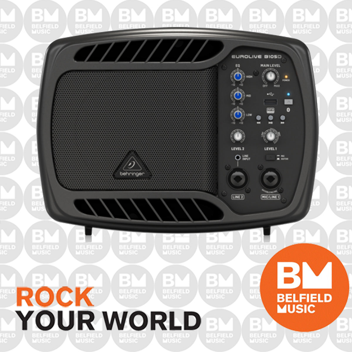 Behringer B105D Ultra Compact 50W 5inch Powered Monitor Speaker ...