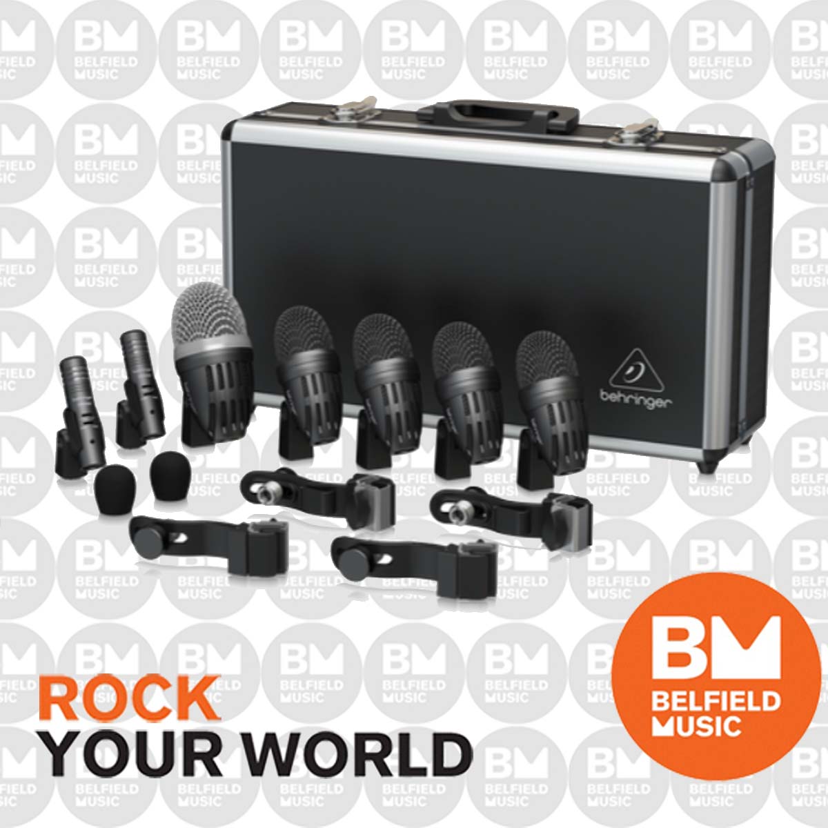 Behringer BC1500 Premium 7-Piece Drum Microphone Set - Buy Online