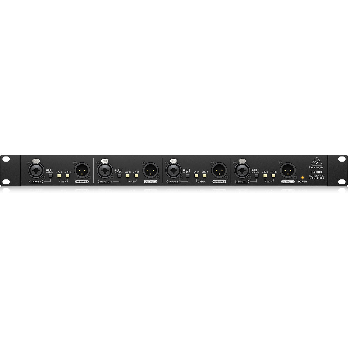 Behringer DI4800A 4-Channel Active DI Booster Line Isolator