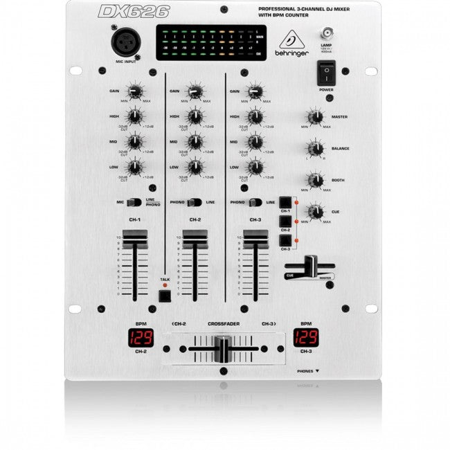 Behringer DX626 DJ Mixer 3 Channel