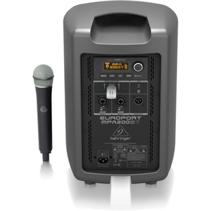 Behringer MPA200BT Portable PA System Battery Powered 200w w/ Wireless Microphone & Bluetooth