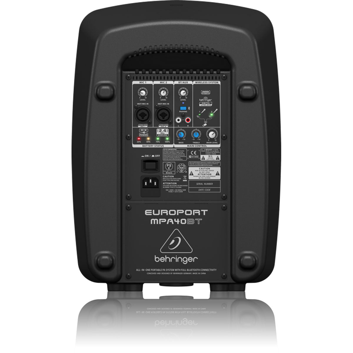 Behringer MPA40BT Portable PA System 40W w/ Bluetooth & Battery