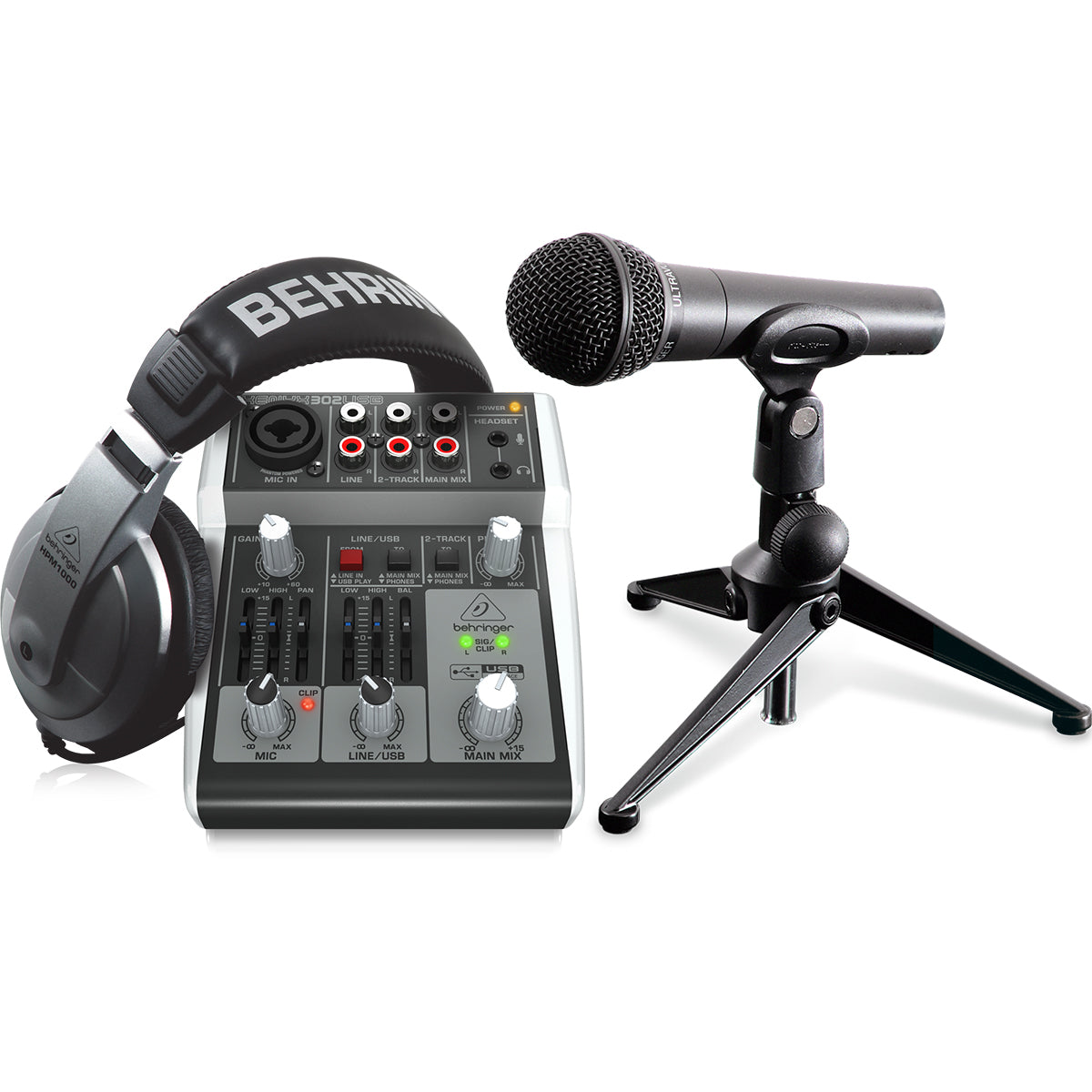 Behringer PODCASTUDIO 2 Podcast USB Recording Package