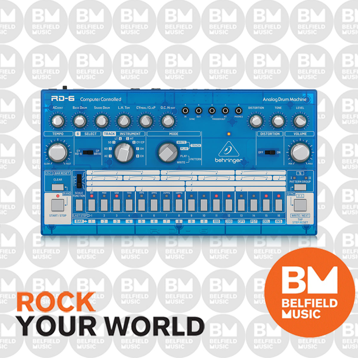 Behringer RD6-BB Analog Drum Machine - Buy Online - Belfield Music