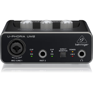 Behringer U-PHORIA UM2 Audiophile 2x2 Interface w/ Xenyx Microphone Preamp