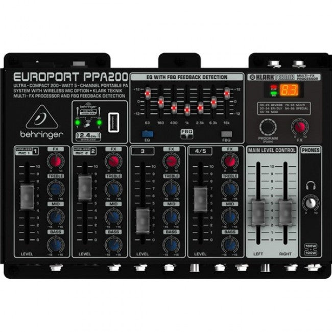 Behringer europort ppa200 portable pa discount system