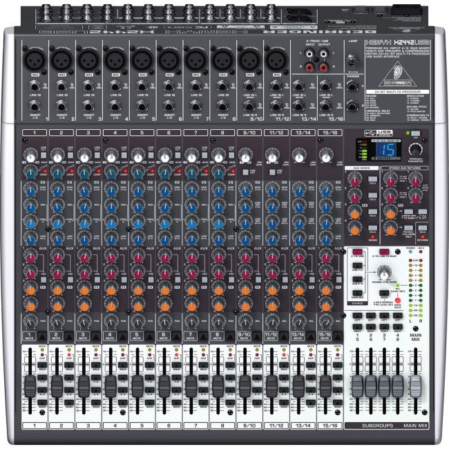 Behringer Xenyx X2442USB Multitrack Recording Mixer - - Music