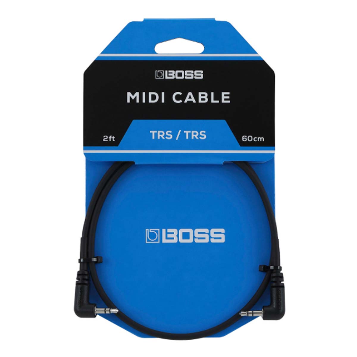 Boss BCC-2-3535 MIDI 2ft (60cm) Cable w/ Slim 3.5mm TRS Right-Angle Plug