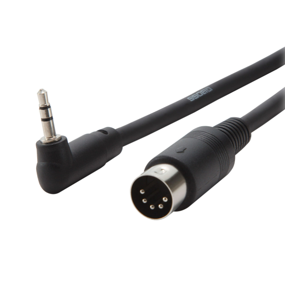 Boss BMIDI-1-35 MIDI Cable 30cm (1ft) - Right Angled 3.5mm TRS to 5-Pin MIDI (Male)