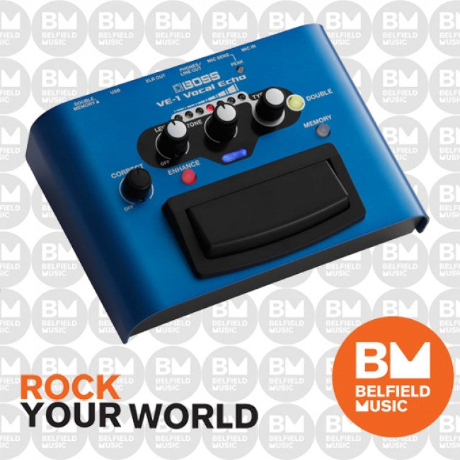 boss ve-1 vocal echo pedal Boss VE-1 Vocal Echo Effects Pedal VE1 - Buy Online