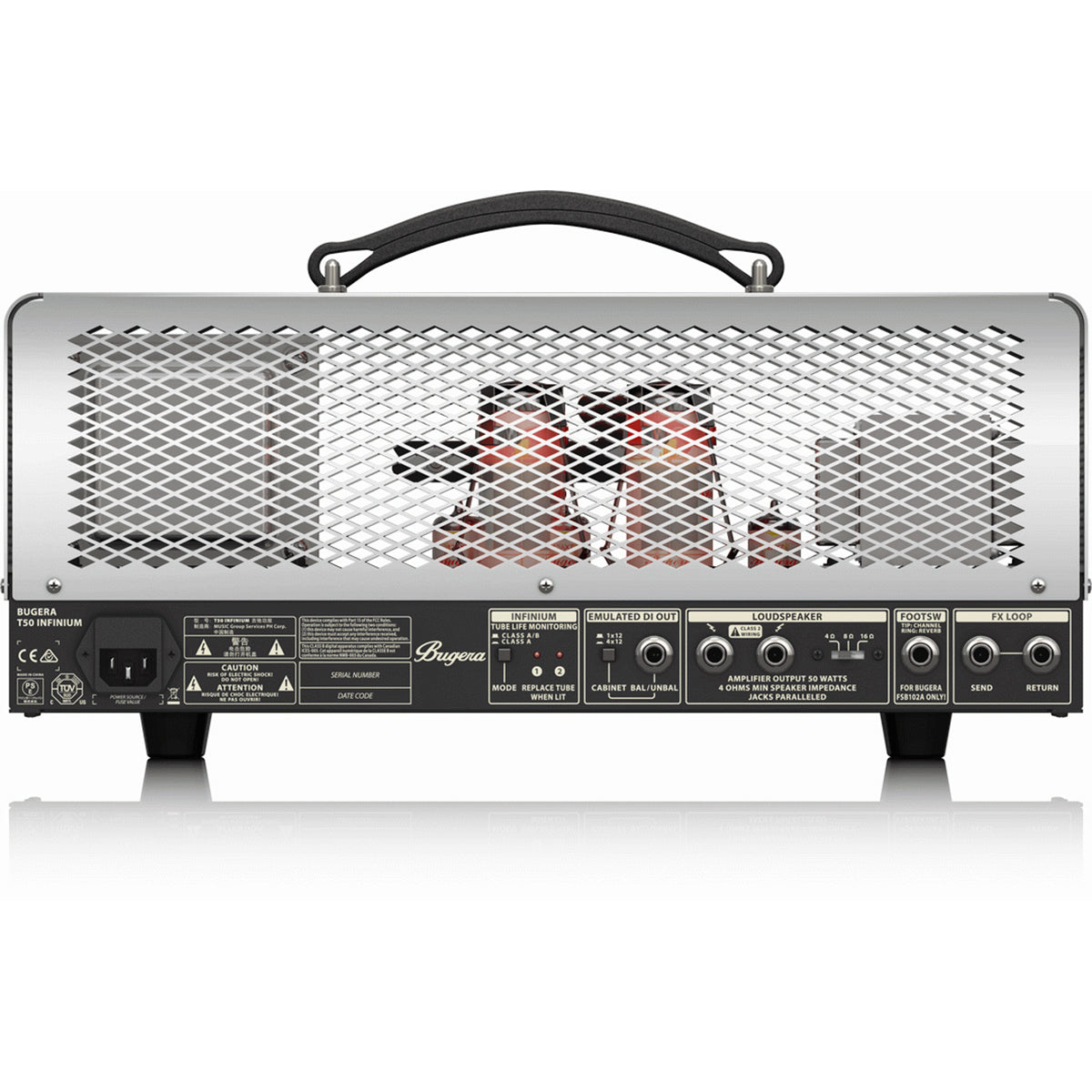 Bugera T50 Infinium 50W Electric Guitar Valve Amplifier Head
