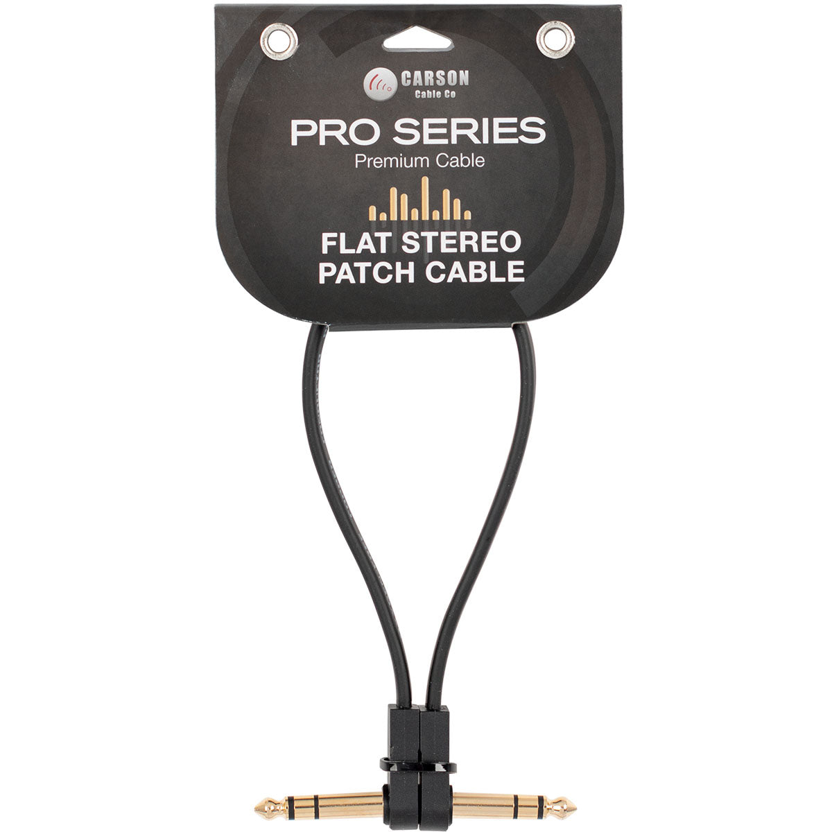 Carson Pro FLAT1ST Flat TRS Stereo Patch Cable - 1ft