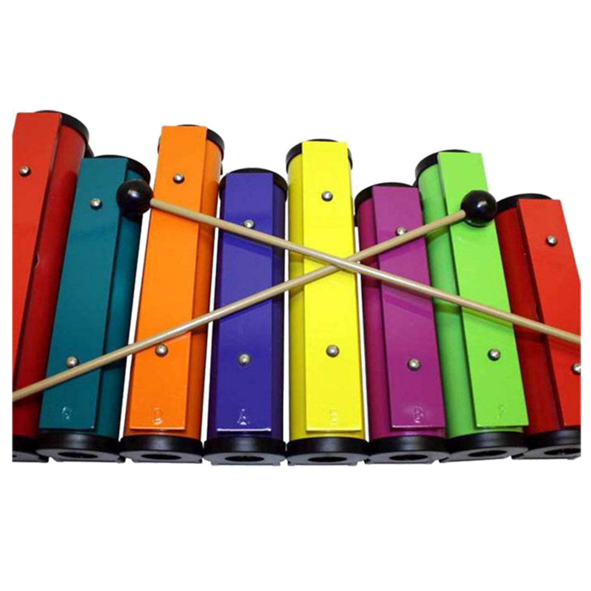 Chroma-Notes 13-Note Tube Resonator Bell Set w/ 13-Mallets & Carrying ...