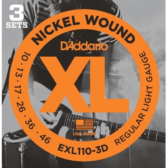 D&#39;Addario EXL110-3D Electric Guitar Strings