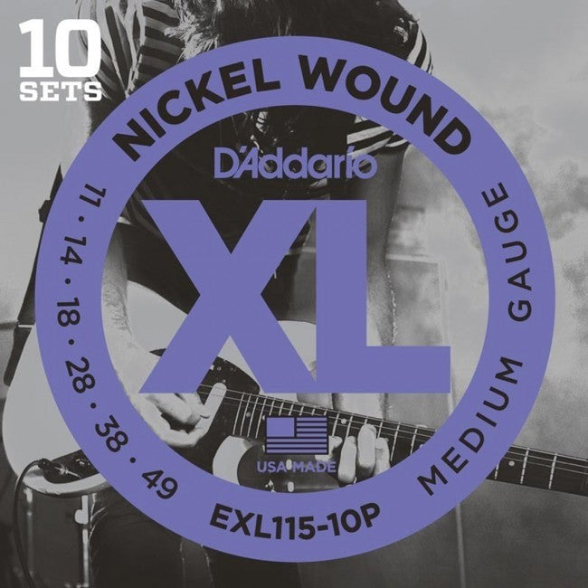 D'Addario EXL115-10P Electric Guitar Strings