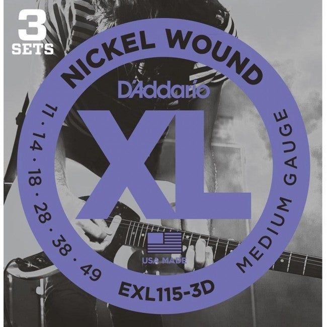 D&#39;Addario EXL115-3D Electric Guitar Strings
