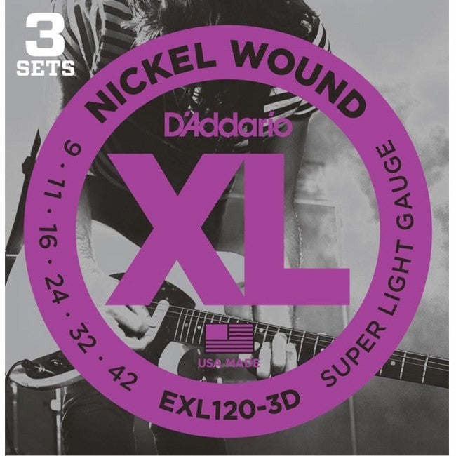 D&#39;Addario EXL120-3D Electric Guitar Strings
