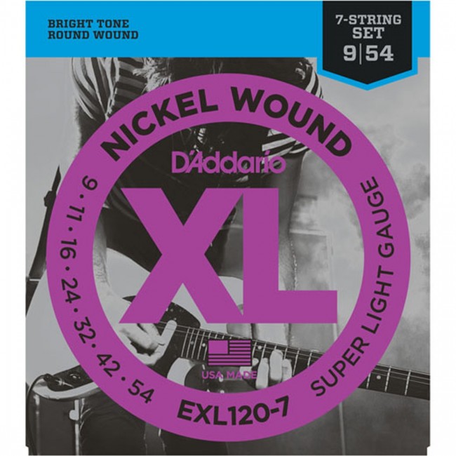 D&#39;Addario EXL120-7 Electric Guitar Strings