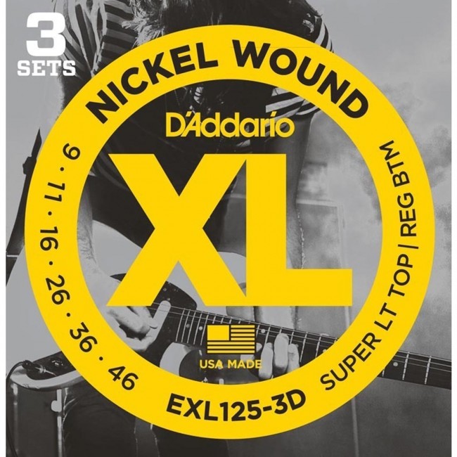 D&#39;Addario EXL125-3D Electric Guitar Strings