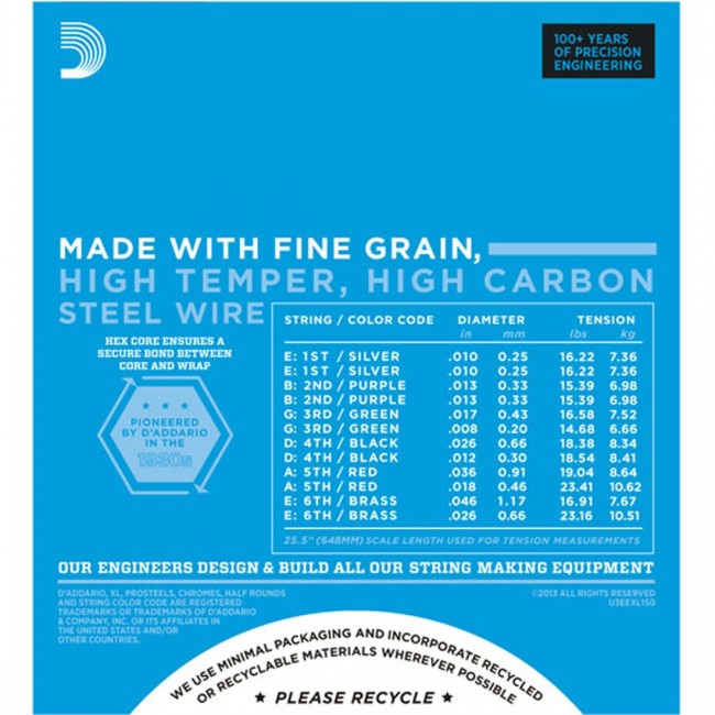 D'Addario EXL150 Electric Strings