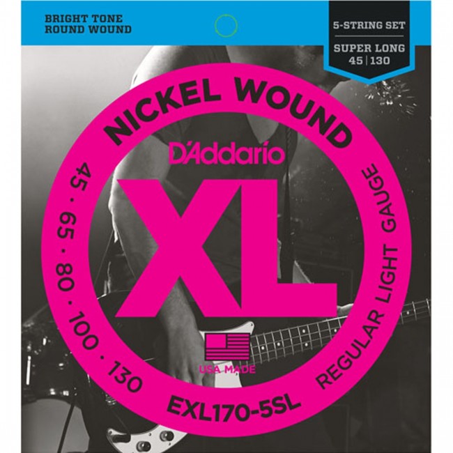 D&#39;Addario EXL170-5SL Bass Guitar Strings