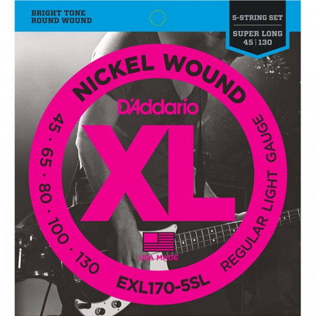 D'Addario EXL170-5SL Bass Guitar Strings