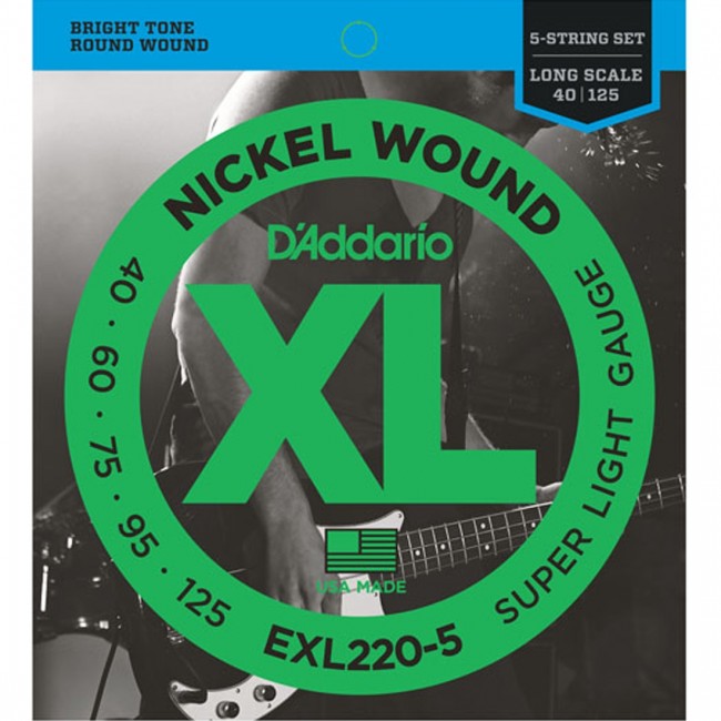 D'Addario EXL220-5 Bass Guitar Strings