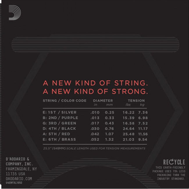 D'Addario NYXL1052 Electric Strings