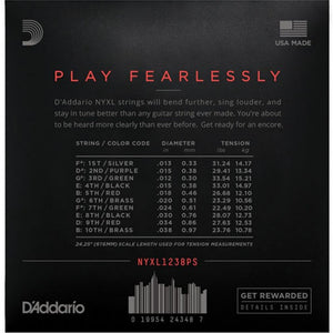 D'Addario NYXL1238PS Electric Strings