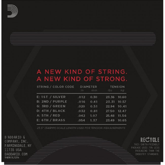 D'Addario NYXL1254 Guitar Strings