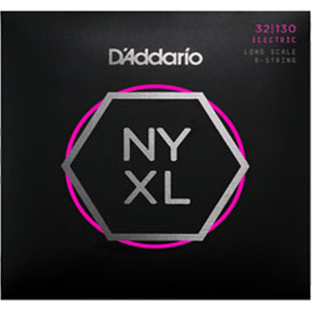 D'Addario NYXL32130 Bass Guitar Strings 6-Str Nickel Wound Long Scale 32-130 Regular Light