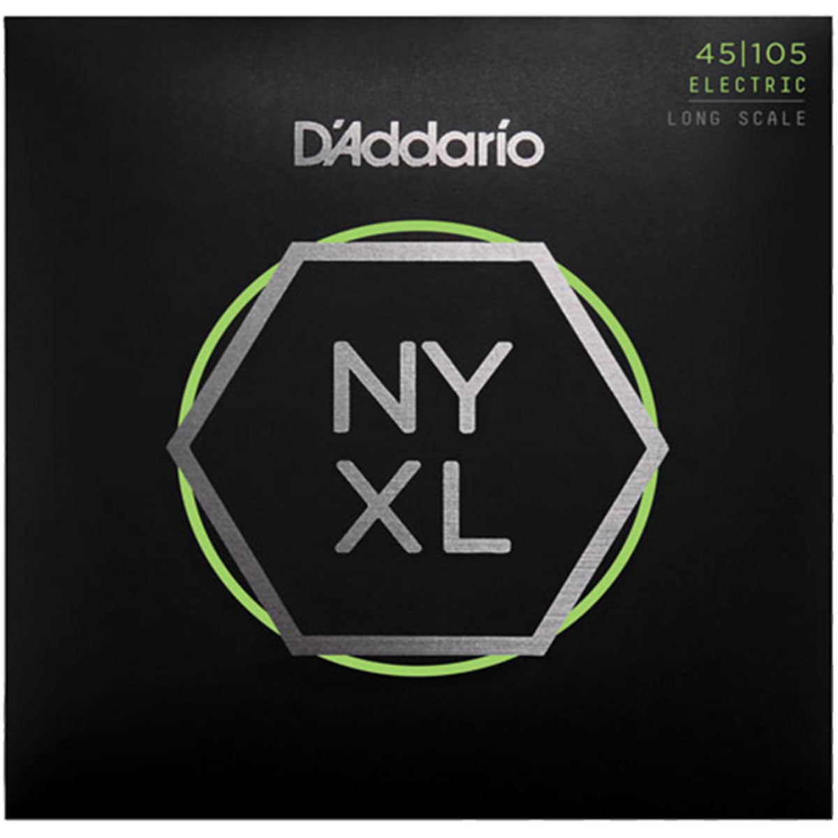 D&#39;Addario NYXL45105 Bass Guitar Strings Nickel Wound Long Scale 45-105 Light Top/Med Bottom