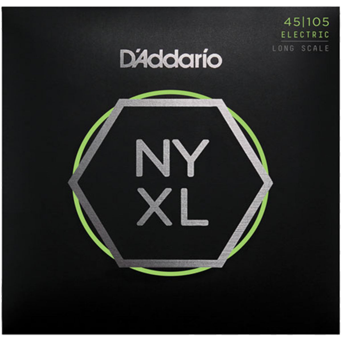 D'Addario NYXL45105 Bass Guitar Strings Nickel Wound Long Scale 45-105 Light Top/Med Bottom