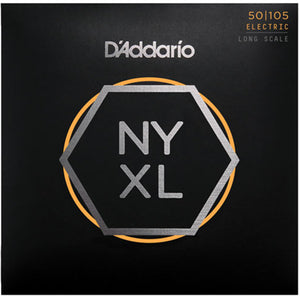 D'Addario NYXL50105 Bass Guitar Strings Nickel Wound Long Scale 50-105 Medium