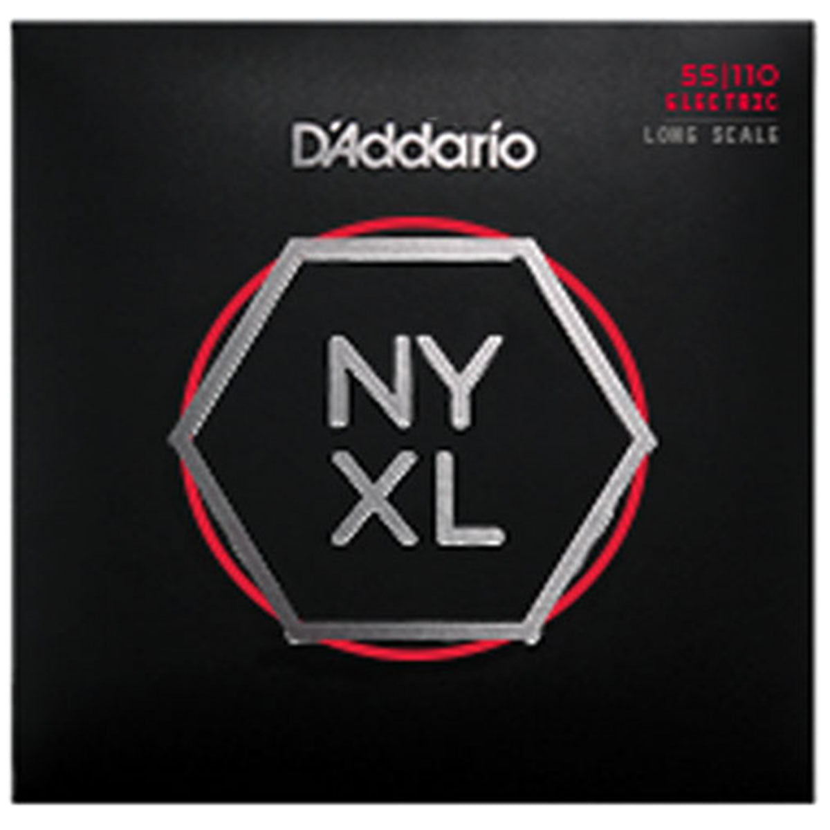 D'Addario NYXL55110 Bass Guitar Strings Nickel Wound Long Scale 55-110 Heavy