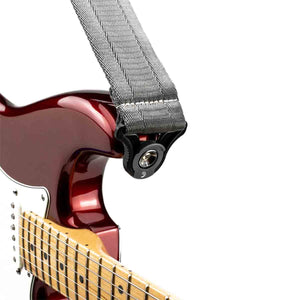 D'Addario Planet Waves 50BAL09 Guitar Strap Auto Lock Metal Grey