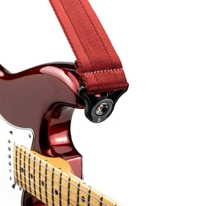 D'Addario Planet Waves 50BAL11 Guitar Strap Auto Lock Blood Red
