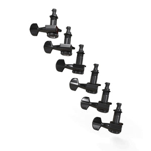 D'Addario Planet Waves PWAT-6R2 Auto-Trim Machine Heads 6-in-line Right Handed Black