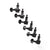 D'Addario Planet Waves PWAT-6R2 Auto-Trim Machine Heads 6-in-line Right Handed Black