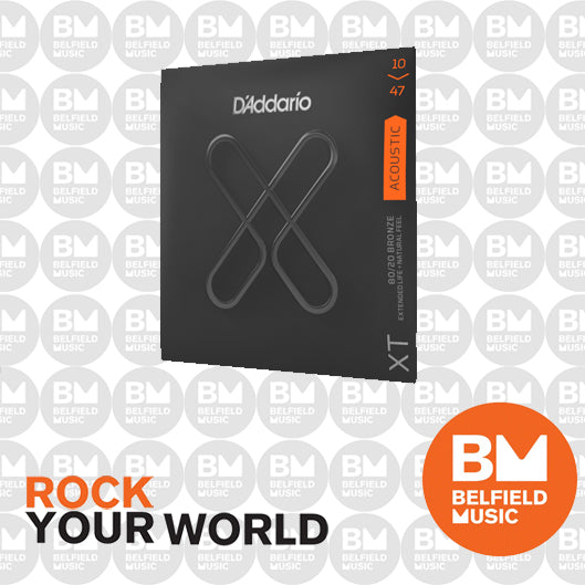 D'Addario XTABR1047 Acoustic Guitar Strings XT 80/20 Bronze 10-47 Extra Light